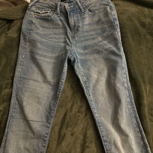 True Religion Women's Skinny Jeans in Soft Blue